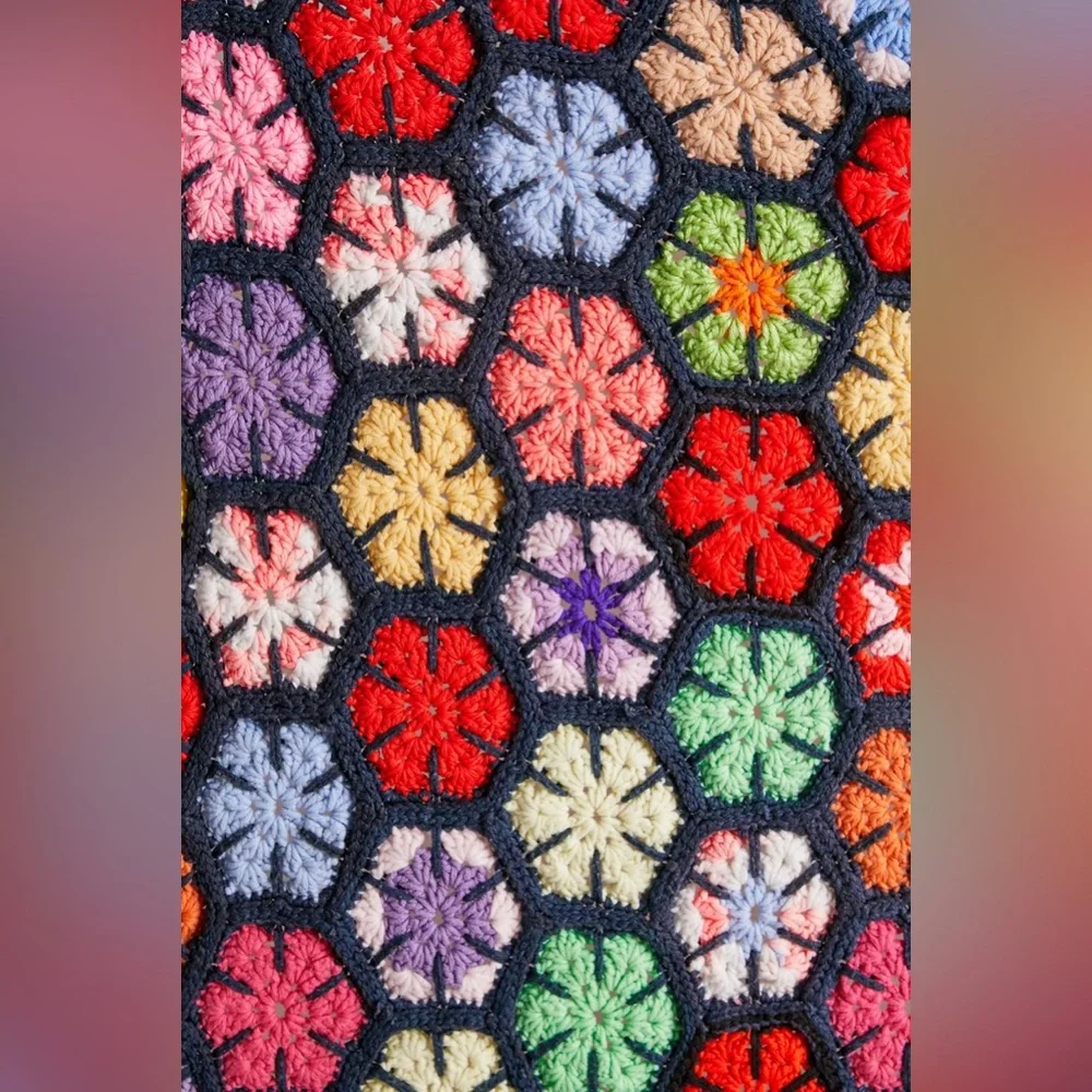 Urban Renewal One-Of-A-Kind Crochet Throw Blanket